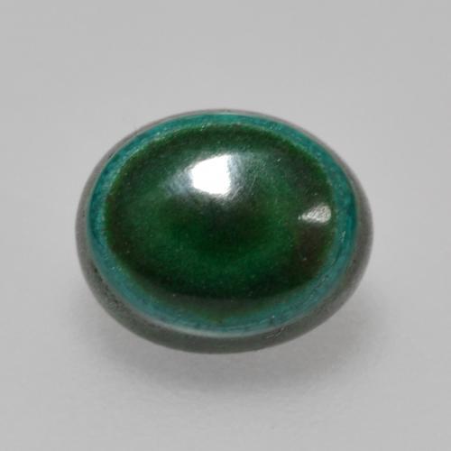 Malaquita verde natural de 1,42 ct, corte óvalo, opaco