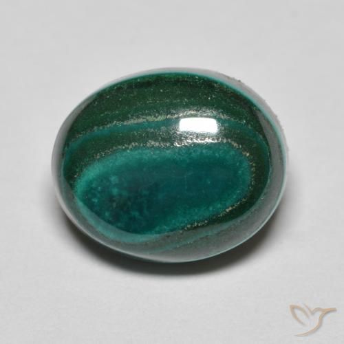 7.82ct Natural Verde pino Malaquita, Ovalada, Opaco