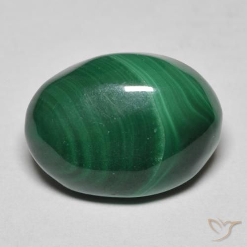 7.83ct Natural Verde pino Malaquita, Ovalada, Opaco