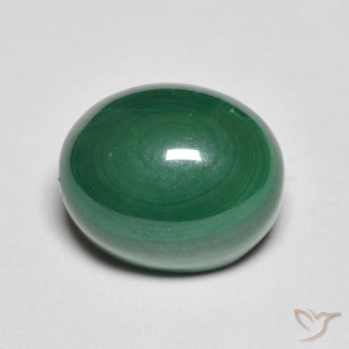 8.35ct Natural Verde Malaquita, Ovalada, Opaco