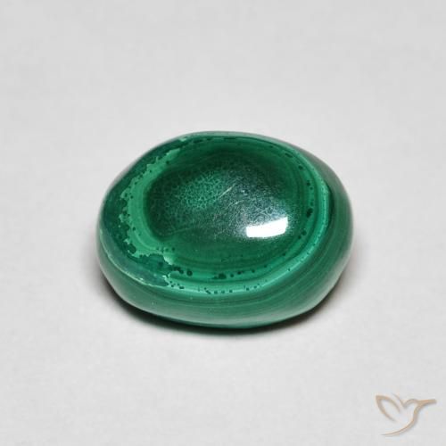 2.72ct Natural Verde Malaquita, Ovalada, Opaco