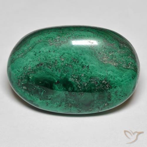 29.33ct Natural Verde Malaquita, Ovalada, Opaco