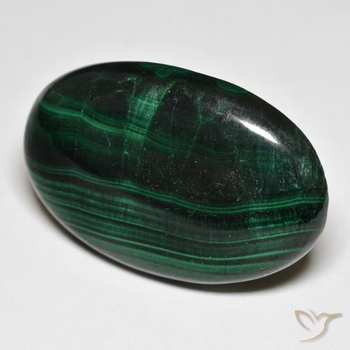 37.71ct Natural Verde oscuro Malaquita, Ovalada, Opaco