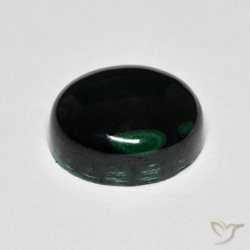 Malaquita Verde natural de 7.96 ct, Ovalada, Opaco
