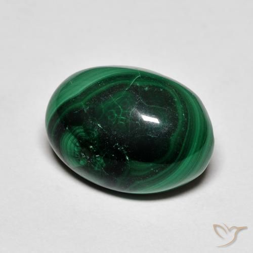 8.37ct Natural Verde Malaquita, Ovalada, Opaco