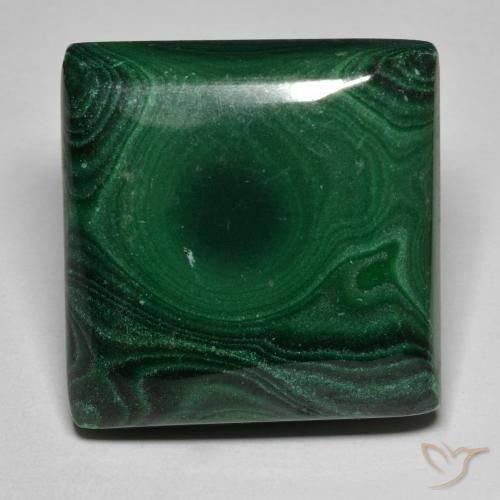 68.84ct Natural Verde pino Malaquita, Cuadrado, Opaco