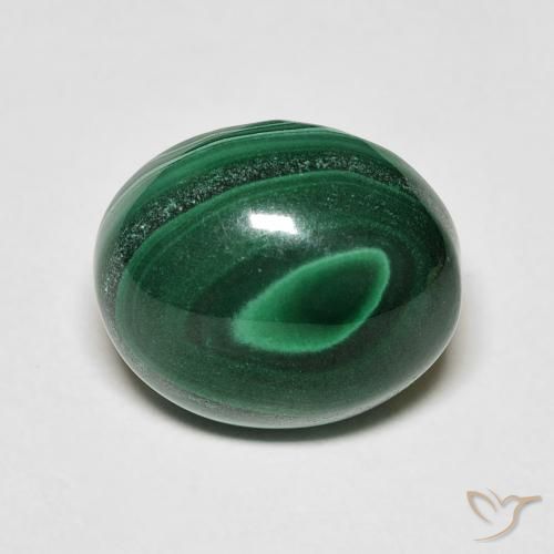 7.80ct Natural Verde pino Malaquita, Ovalada, Opaco