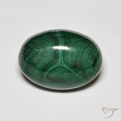 8.47ct Natural Verde medio Malaquita, Ovalada, Opaco
