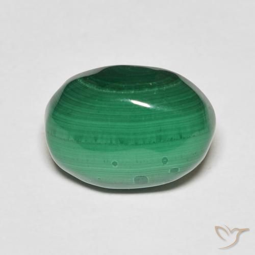 7.62ct Natural Verde Malaquita, Ovalada, Opaco