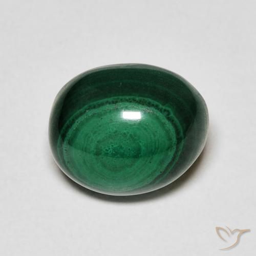 5.19ct Natural Verde Malaquita, Ovalada, Opaco