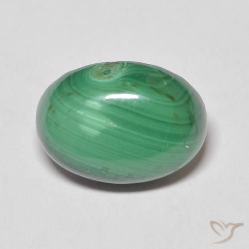 8.24ct Natural Verde Malaquita, Ovalada, Opaco