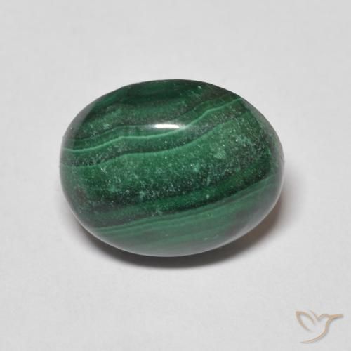 4.98ct Natural Verde Malaquita, Ovalada, Opaco