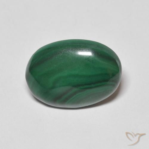 9.48ct Natural Verde medio Malaquita, Ovalada, Opaco