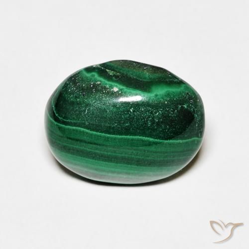 4.79ct Natural Verde medio Malaquita, Ovalada, Opaco