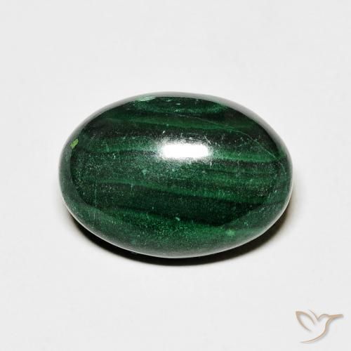 8.01ct Natural Verde Malaquita, Ovalada, Opaco