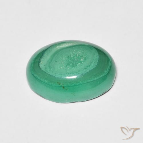 Malaquita Verde natural de 5.19 ct, Ovalada, Opaco