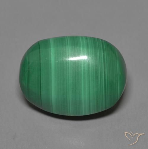 9.23ct Natural Verde medio Malaquita, Ovalada, Opaco