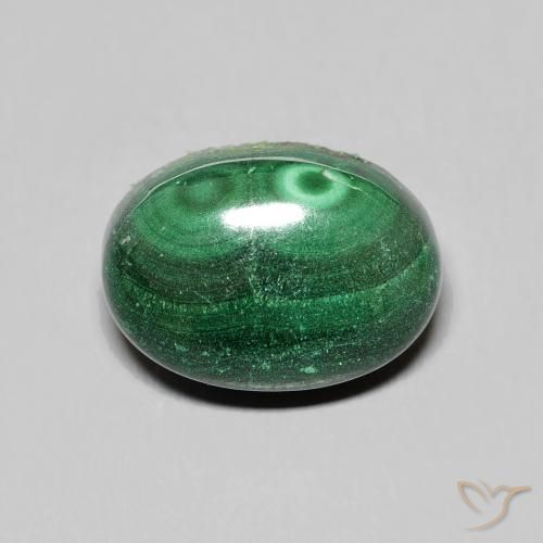 10.38ct Natural Verde Malaquita, Ovalada, Opaco