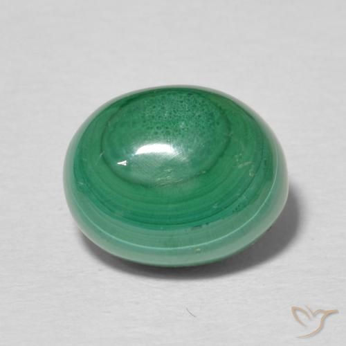 3.02ct Natural Verde medio Malaquita, Ovalada, Opaco