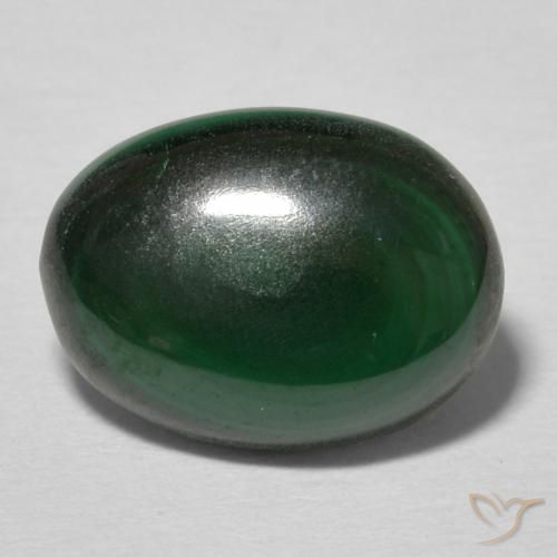 3.51ct Natural Verde multicolor Malaquita, Ovalada, Opaco