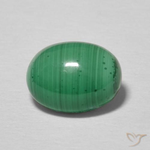 2.38ct Natural Verde medio Malaquita, Ovalada, Opaco