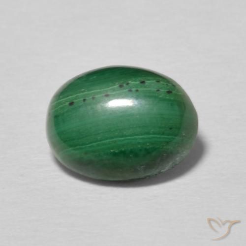 1.81ct Natural Verde multicolor Malaquita, Ovalada, Opaco