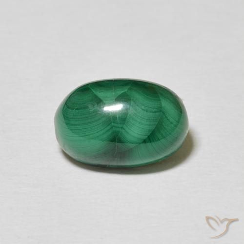 3.76ct Natural Verde multicolor Malaquita, Ovalada, Opaco