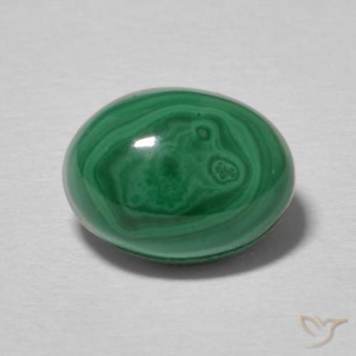 2.90ct Natural Verde medio Malaquita, Ovalada, Opaco