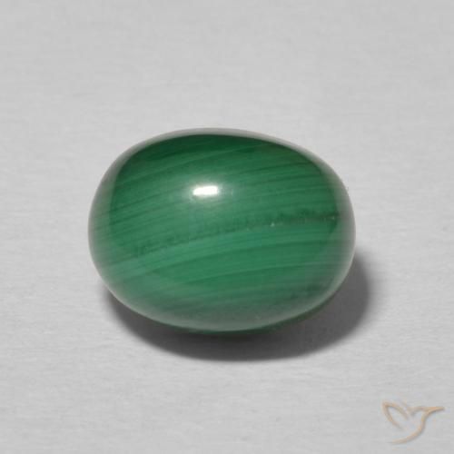 3.25ct Natural Verde multicolor Malaquita, Ovalada, Opaco