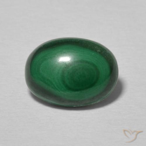 2.21ct Natural Verde multicolor Malaquita, Ovalada, Opaco