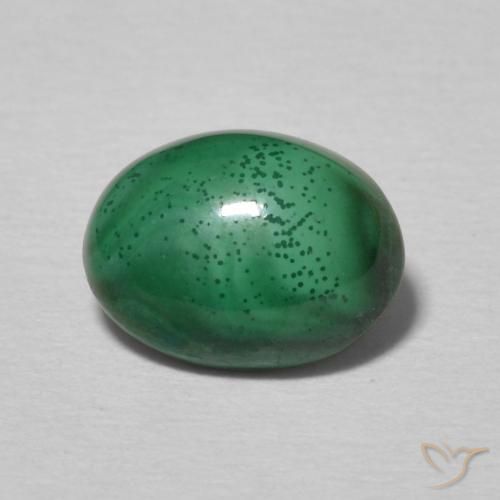 2.32ct Natural Verde medio Malaquita, Ovalada, Opaco