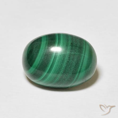 5.13ct Natural Verde multicolor Malaquita, Ovalada, Opaco