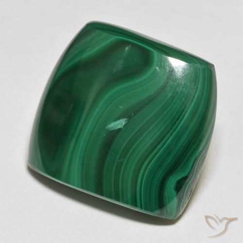 Malaquita Verde oscuro natural de 59.08 ct, Elegante, Opaco