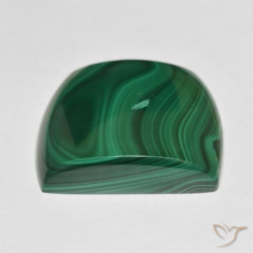 Malaquita Verde oscuro natural de 59.08 ct, Elegante, Opaco