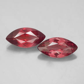 Gemas de granate malayo rosa natural de  ct, marquesa, VVS-VS