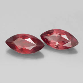 Gemas de granate malayo rosa natural de  ct, marquesa, VVS-VS