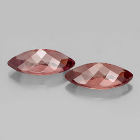 Gemas de granate malayo Cuarzo Rosa natural de  ct, Marquesa, VS