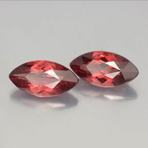 Gemas de granate malayo Cuarzo Rosa natural de  ct, Marquesa, VVS