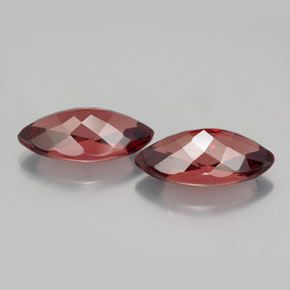 Gemas de granate malayo Cuarzo Rosa natural de  ct, Marquesa, VVS