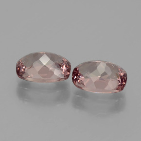 Gemas de granate malayo rosa natural de 2,28 ct, corte cojín, VS