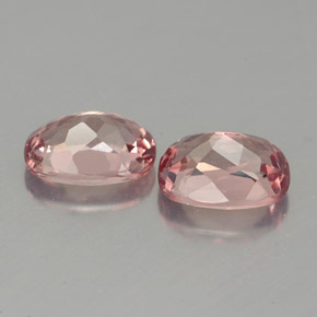 Gemas de granate malayo rosa natural de  ct, corte cojín, VVS-VS