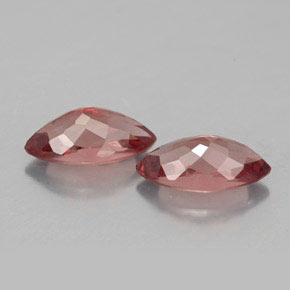 Gemas de granate malayo rosa natural de  ct, marquesa, VVS