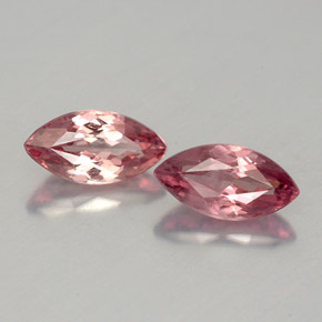Gemas de granate malayo rosa natural de  ct, marquesa, VVS