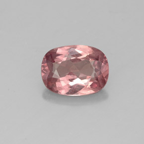 Granate malayo rosa natural de 1,01 ct, corte cojín, VS