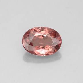 Granate malayo rosa natural de 1,08 ct, corte óvalo, VS