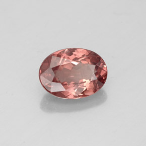 Granate malayo rosa natural de 1,08 ct, corte óvalo, VS