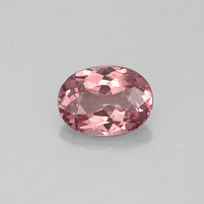 Granate malayo rosa natural de 1,00 ct, corte óvalo, VVS