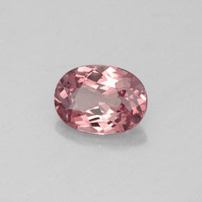 Granate malayo rosa natural de 1,00 ct, corte óvalo, VVS