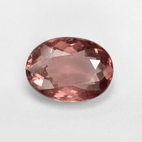 Granate malayo rosa natural de 1,14 ct, corte óvalo, VS