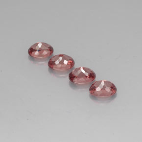 Gemas de granate malayo rosa natural de 5,21 ct, corte óvalo, VVS